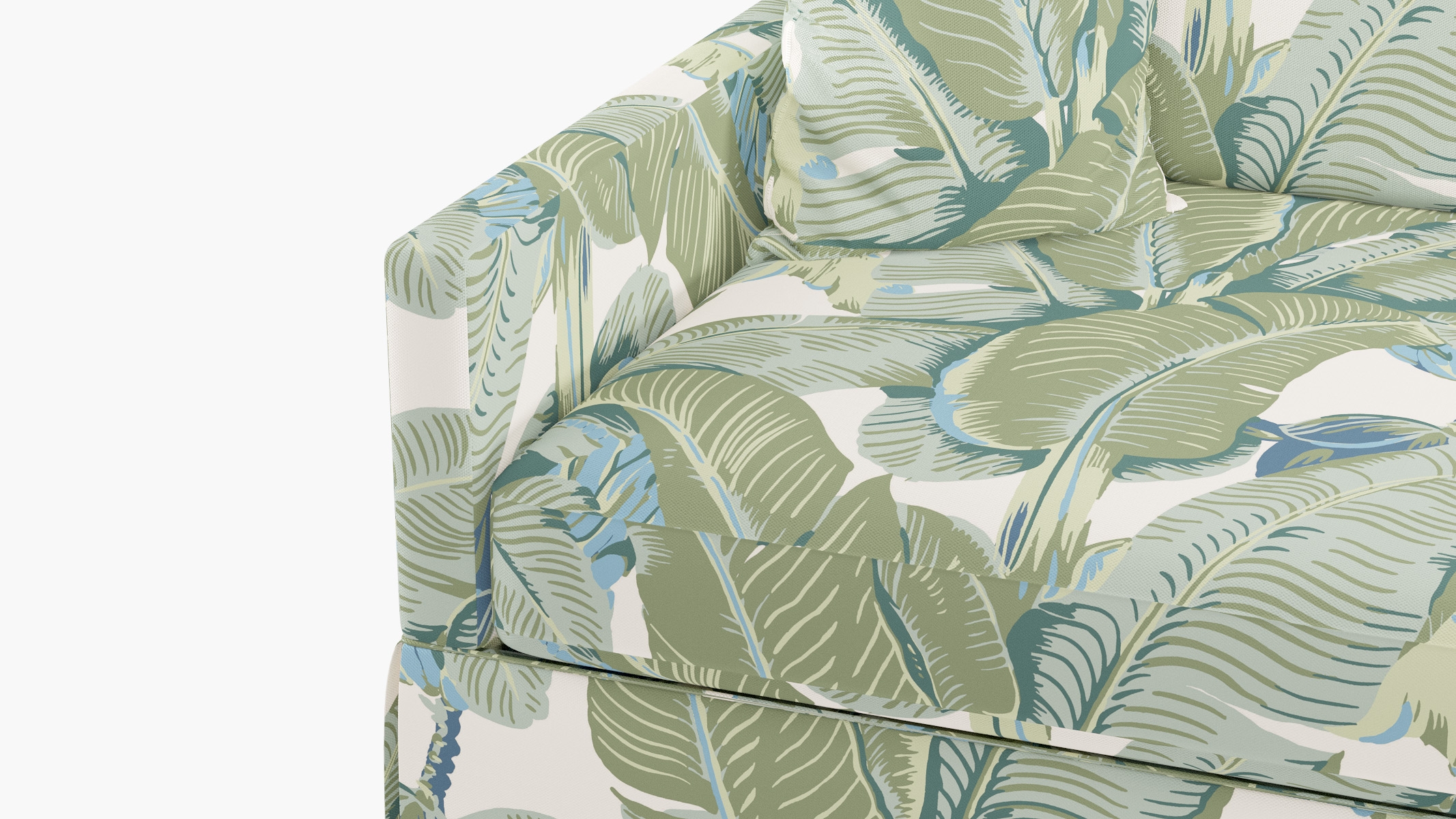 Skirted Track Arm Sofa, Pistachio Martinique®, Extra Deep (43") - Image 5