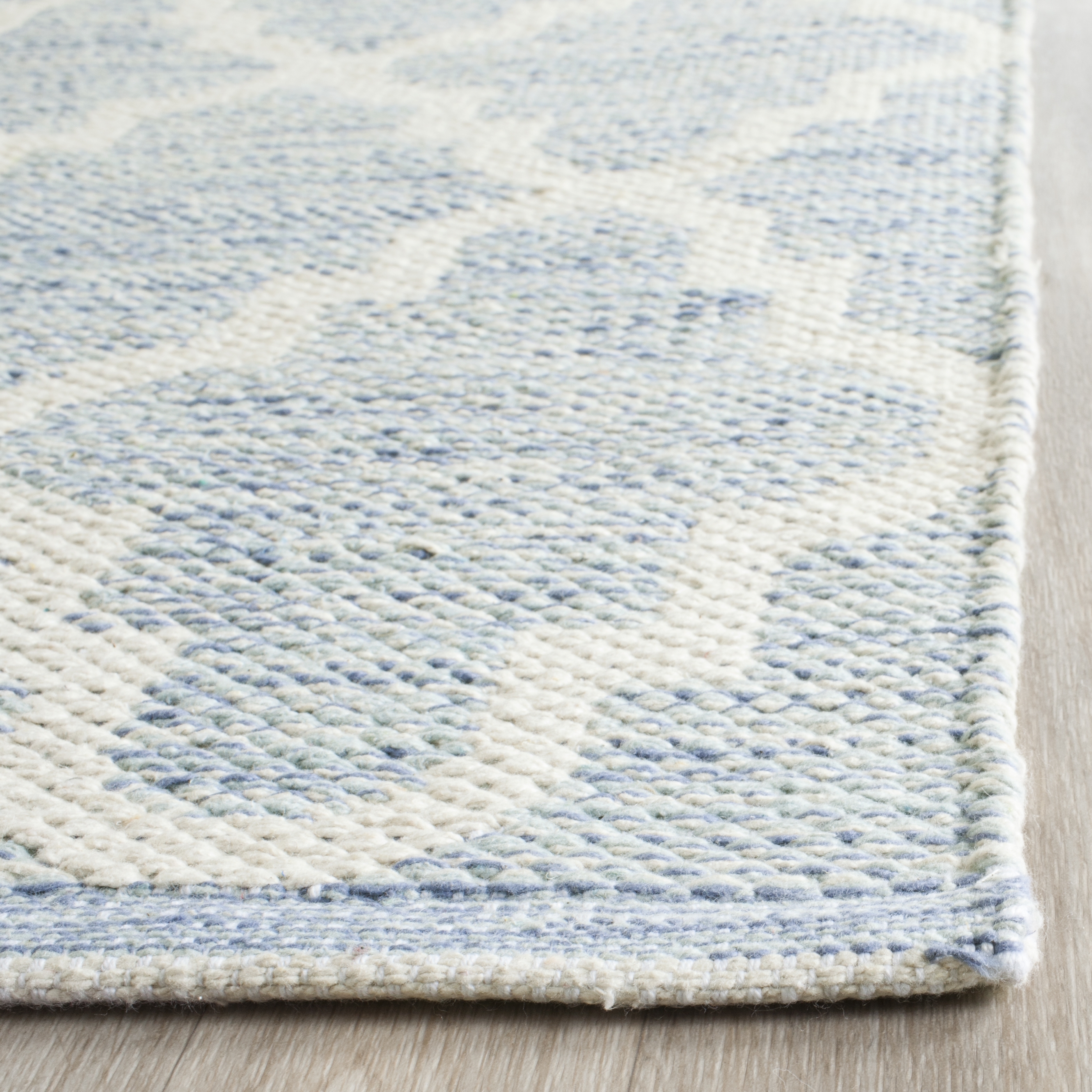 Arlo Home Hand Woven Area Rug, MTK810B, Light Blue/Ivory,  3' X 5' - Image 1