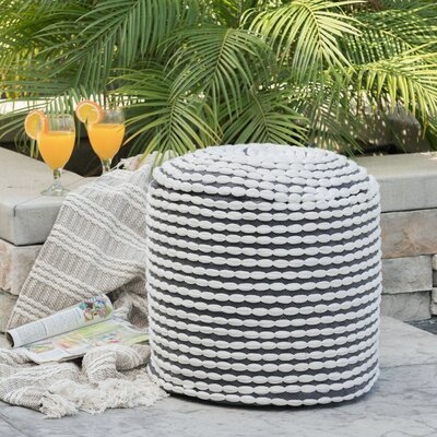 Hinkel Outdoor Pouf Ottoman - Image 0