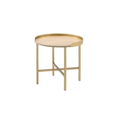 Gamble Tray Top Cross Legs End Table - Image 0