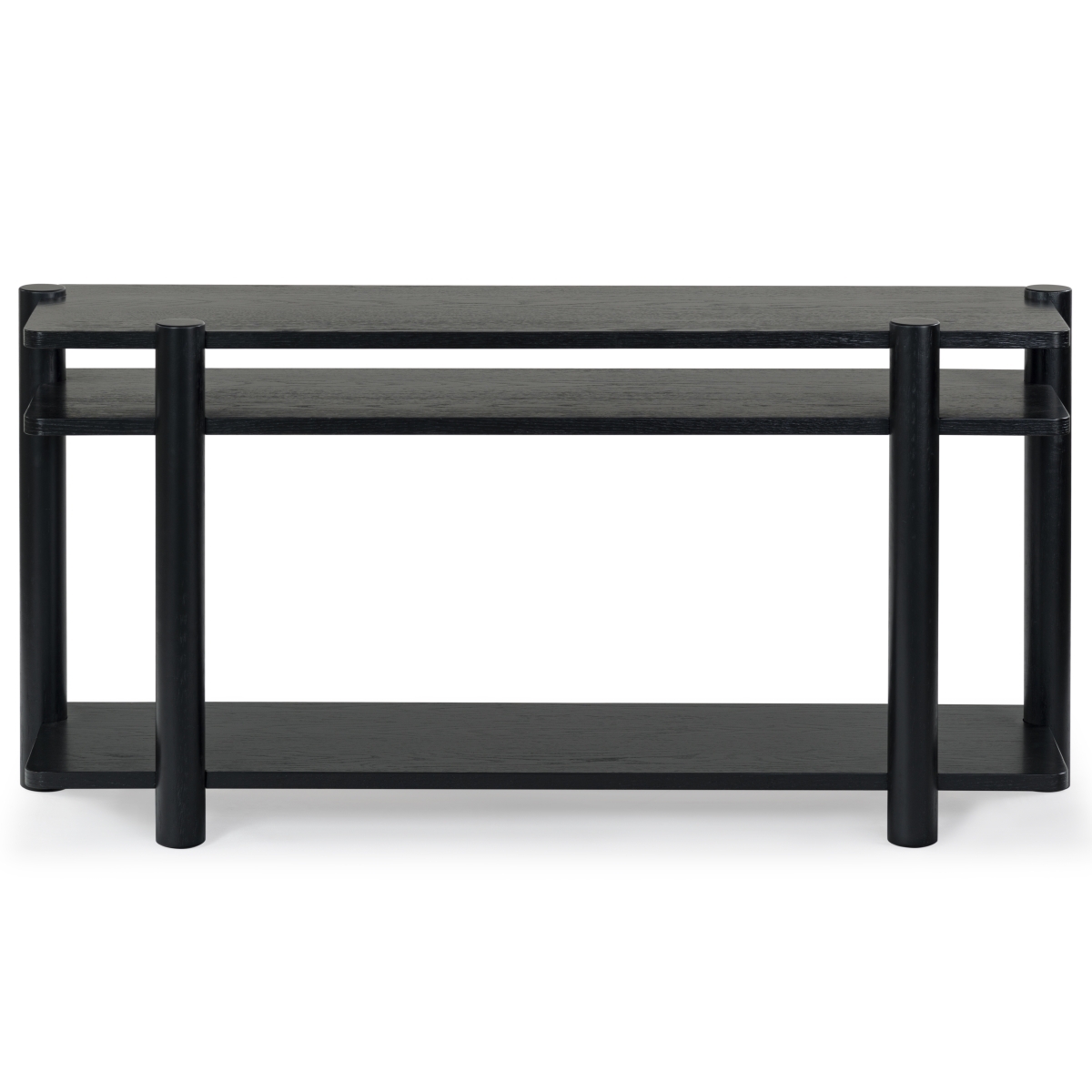Edisyn Wood Console Table - Black - Image 5