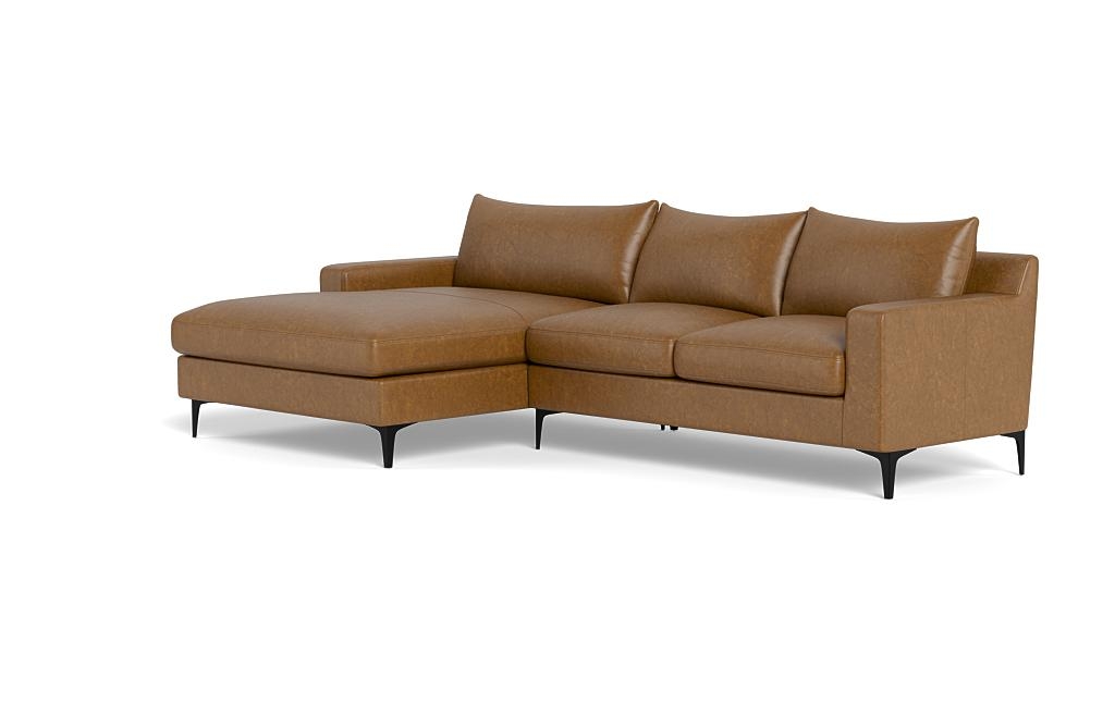 Sloan Leather Left Chaise Sectional - Image 2