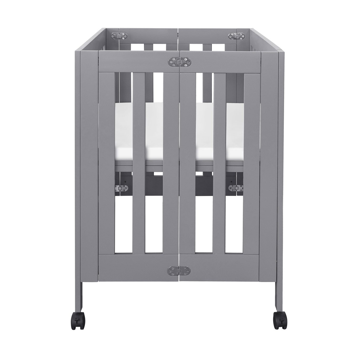 Babyletto Origami Modern Classic Grey Collapsible Mini Crib - Image 5