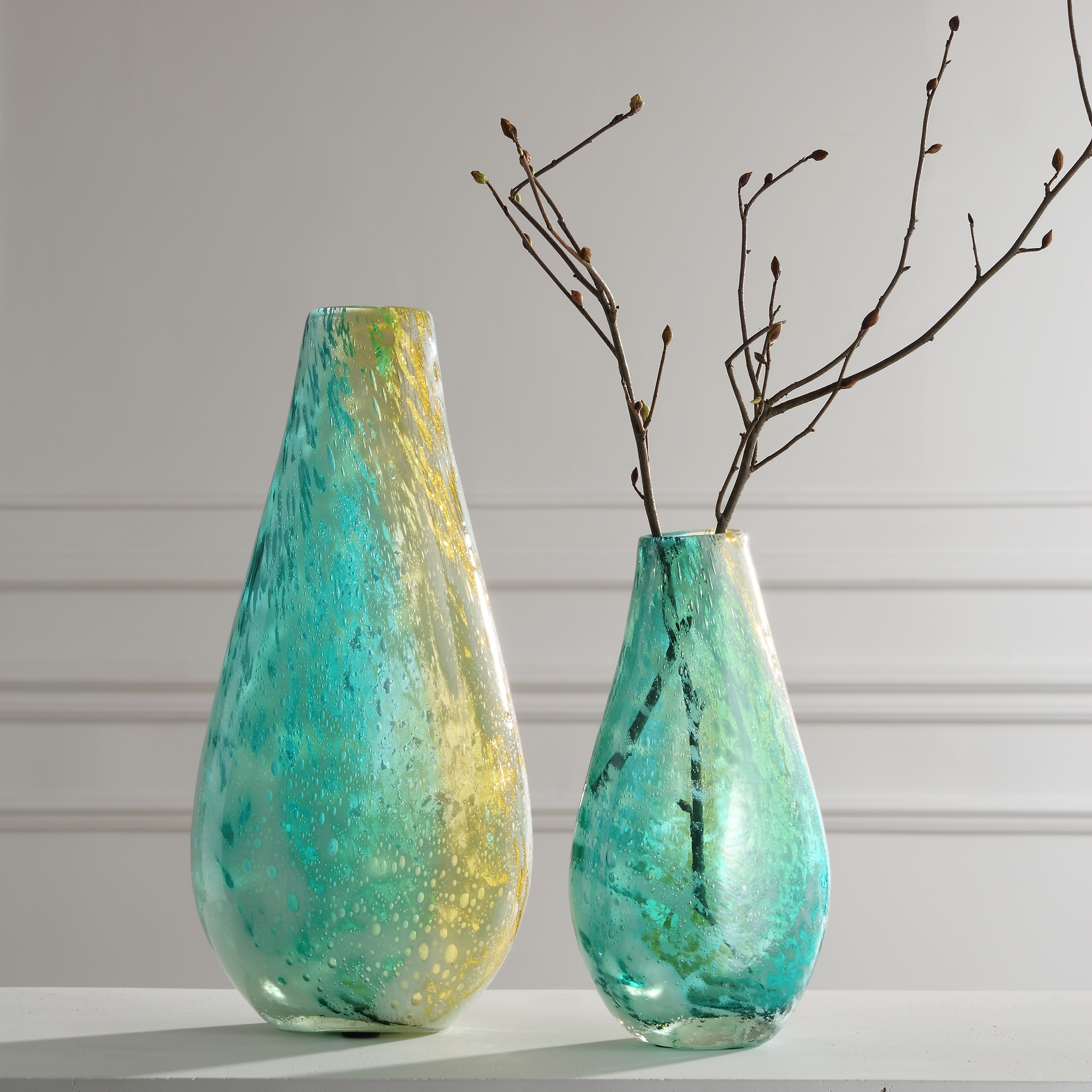 High Tide Glass Vases Set/2 - Image 1