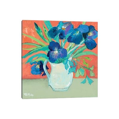 Blue Springtime Vase by - Wrapped Canvas - Image 0