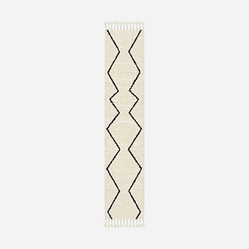 Souk Wool Rug, 2.5x9, Graphite - Image 3