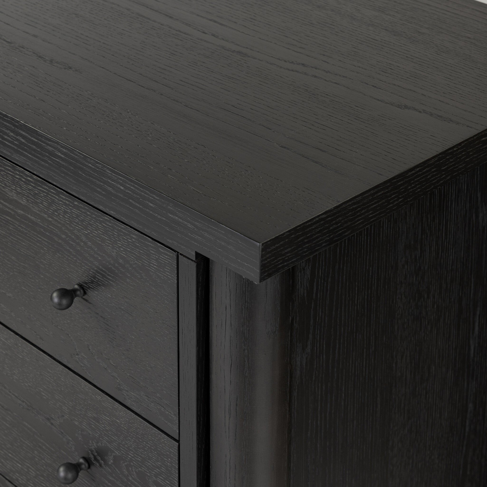 Roark Tall Dresser - Ebony Oak Veneer - Image 6