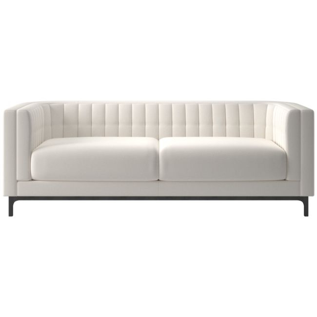 Ambroise 80" Sofa Coverlet Snow - Image 0