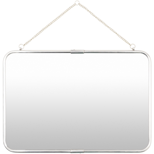 Roanoke Metallic - Silver 16"H x 22"W x 0.5"D Mirror - Image 0
