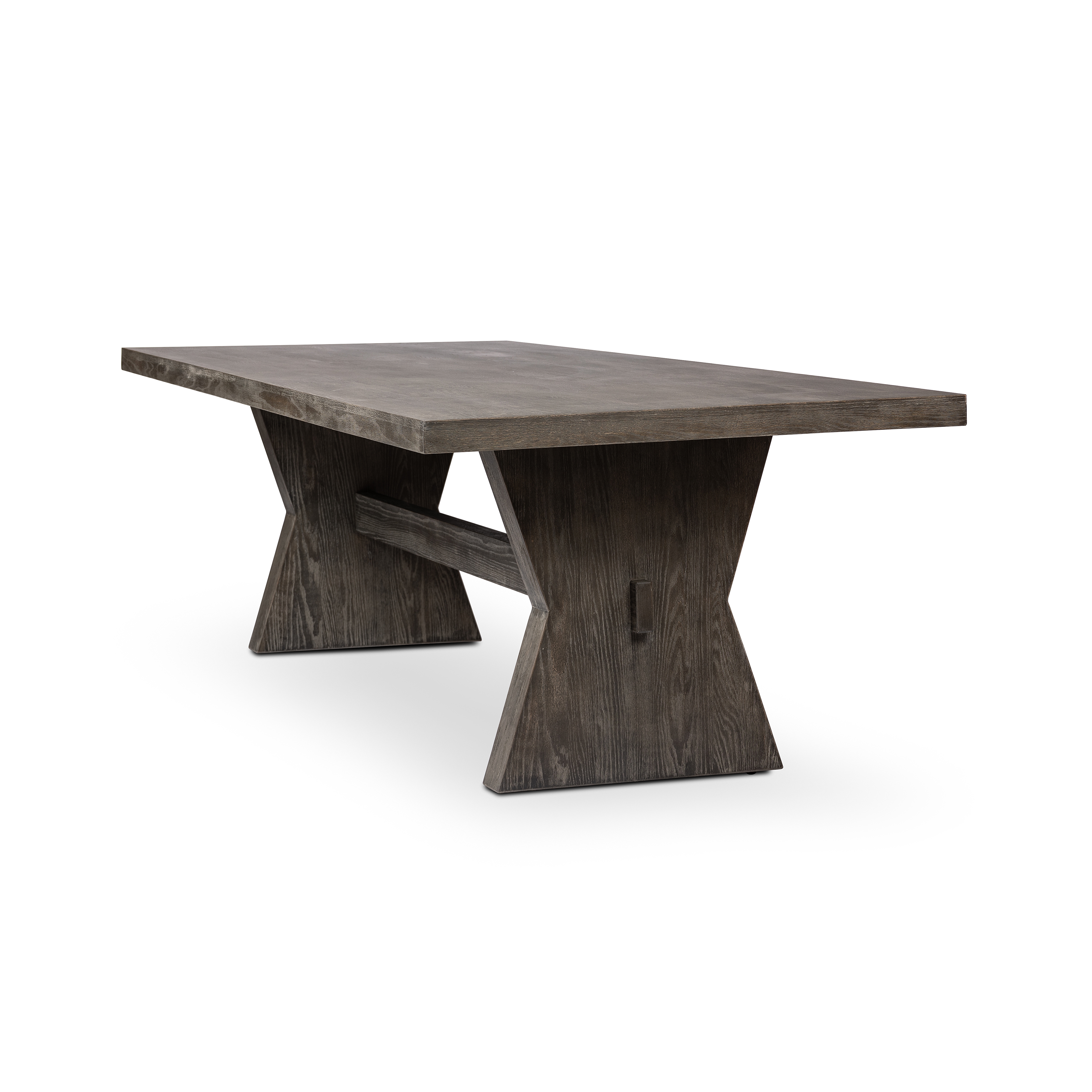 Tia Dining Table-108"-Black Burnt Oak - Image 1