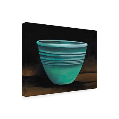 Debbi Wetzel 'Celadon Bowl' Canvas Art - Image 0