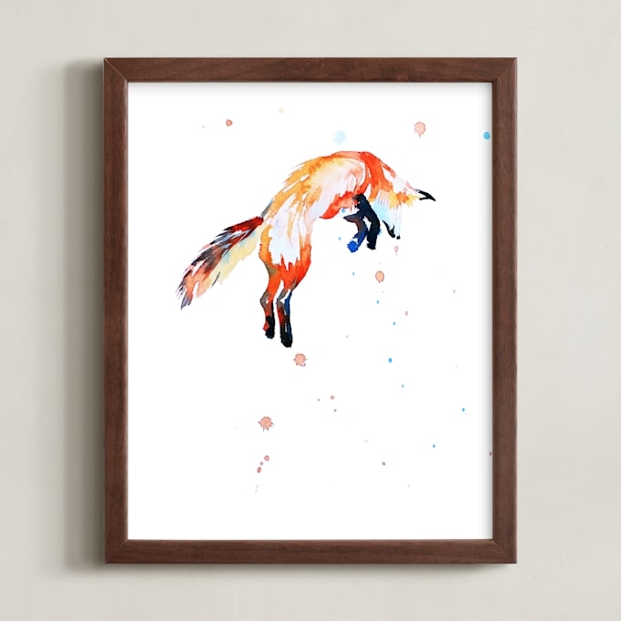 Fox Jump Limited Edition Fine Art Print 1 - Image 0