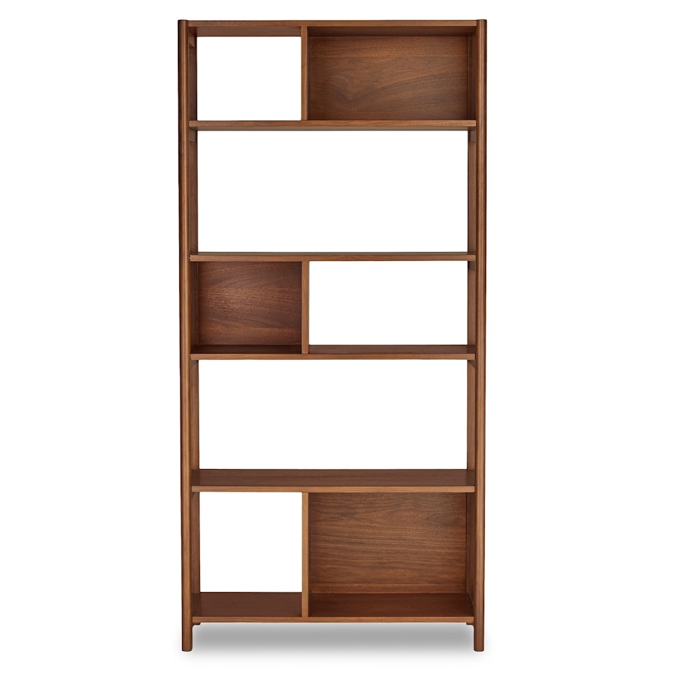 Mysen 34" Bookcase, Tall - Walnut - Image 0