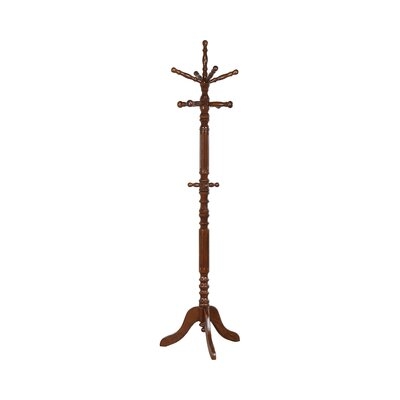 Guillemette 12 - Hook Freestanding Coat Rack in Dark Brown - Image 0