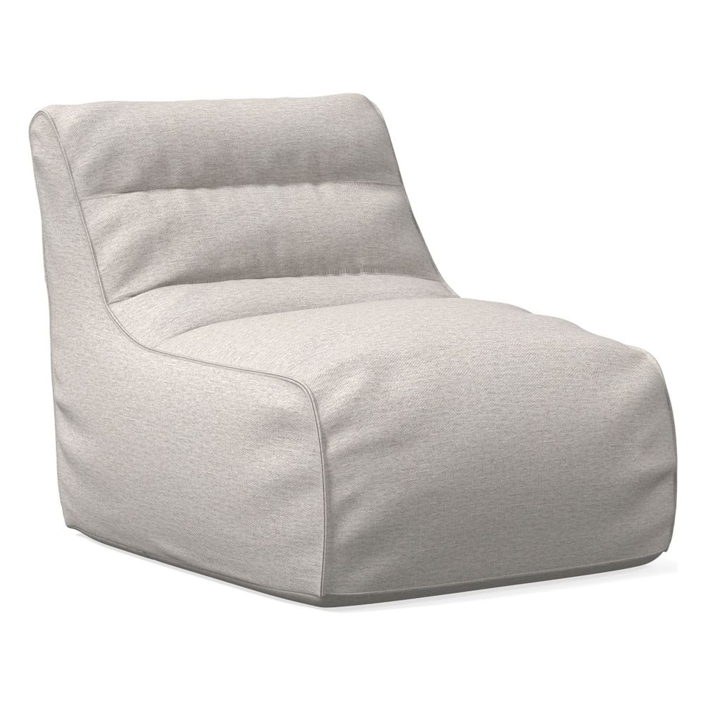 Levi Bean Bag Chair, Poly, Twill, Sand, Concealed Support - Image 0