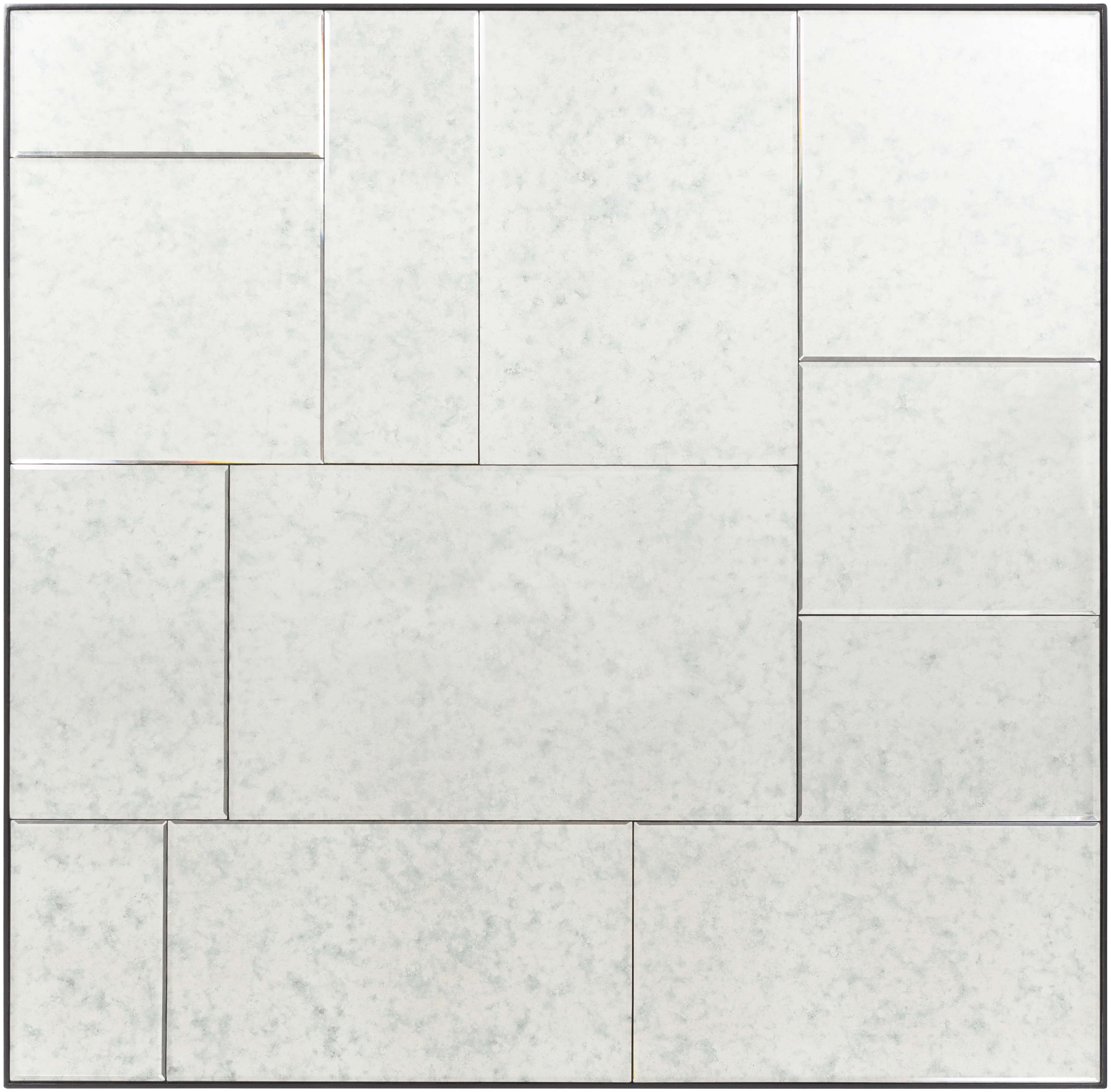 Charlton Black 42"H x 42"W x 2"D Accent Mirror - Image 0