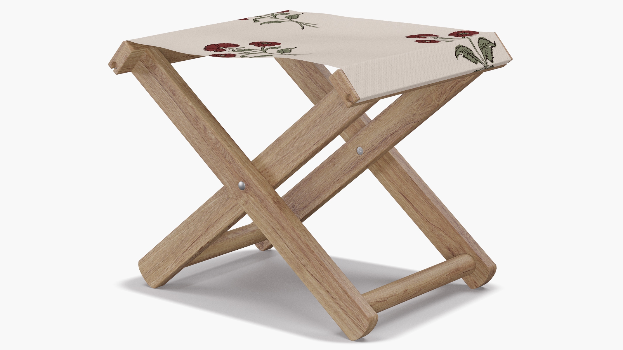 Cabana Stool, Red Delphine - Image 1