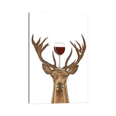 Deer With Wineglass - Image 0