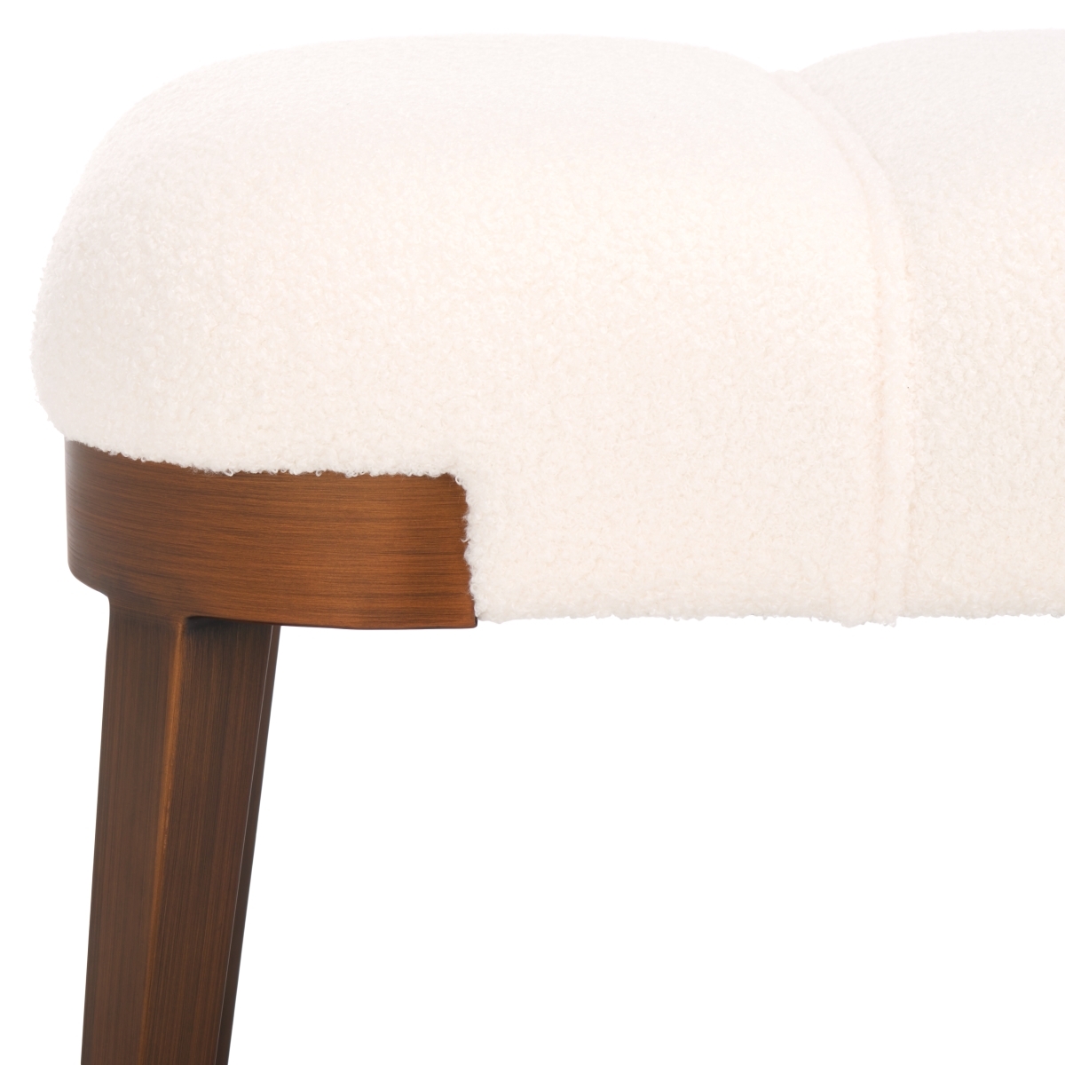 Maila Bench - Off White / Copper - Safavieh - Image 2