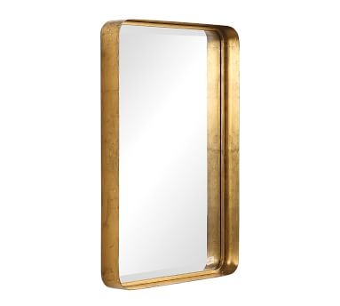Cayucos Rectangular Mirror, Brass, 3" X 20" X 30" - Image 3