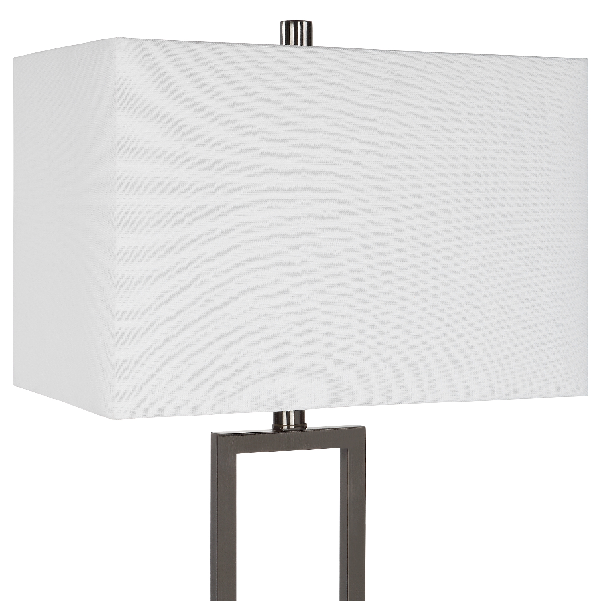 Open Frame Table Lamp, Black, 28" - Image 1