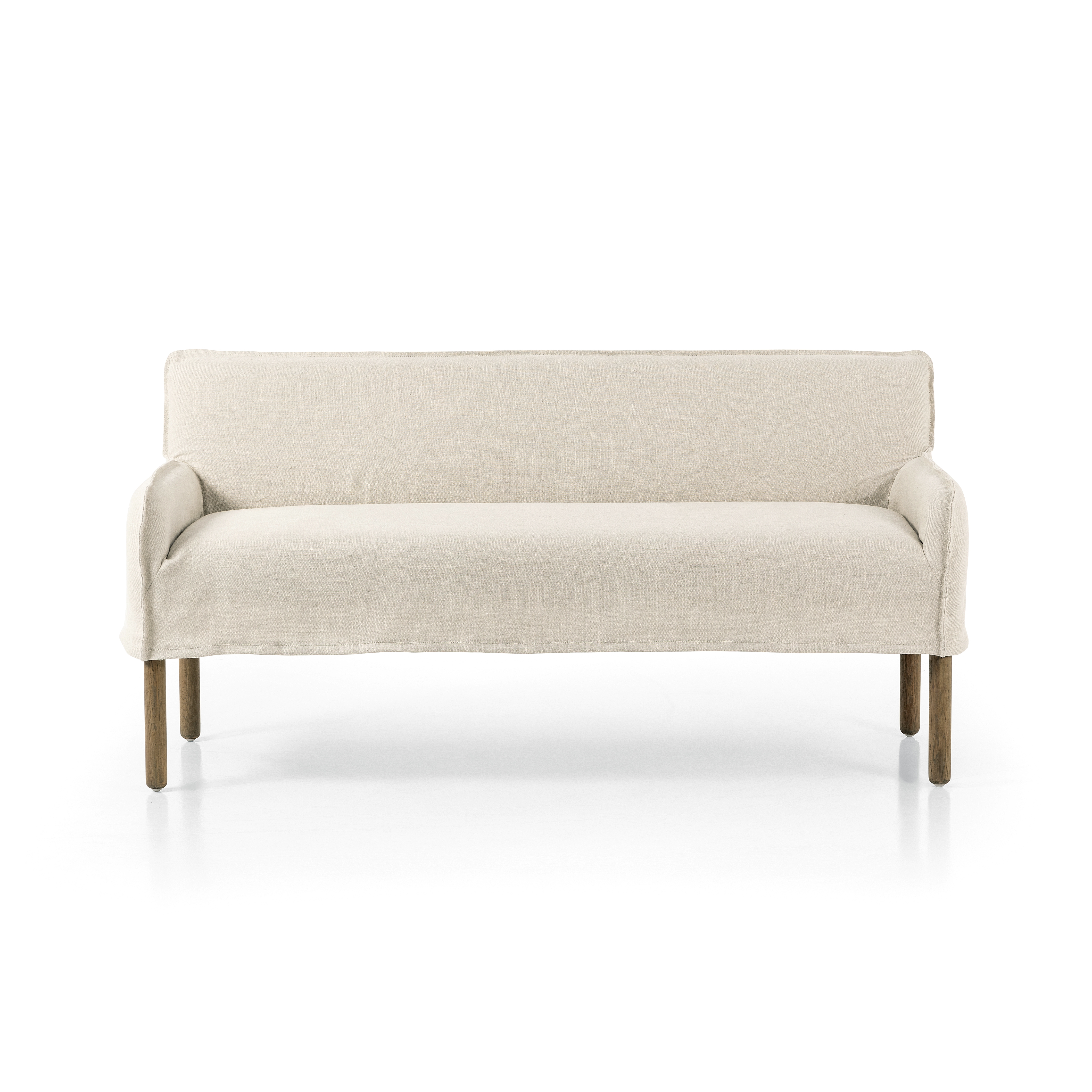 Addington Slipcover Bench-Brussels Ntrl - Image 3