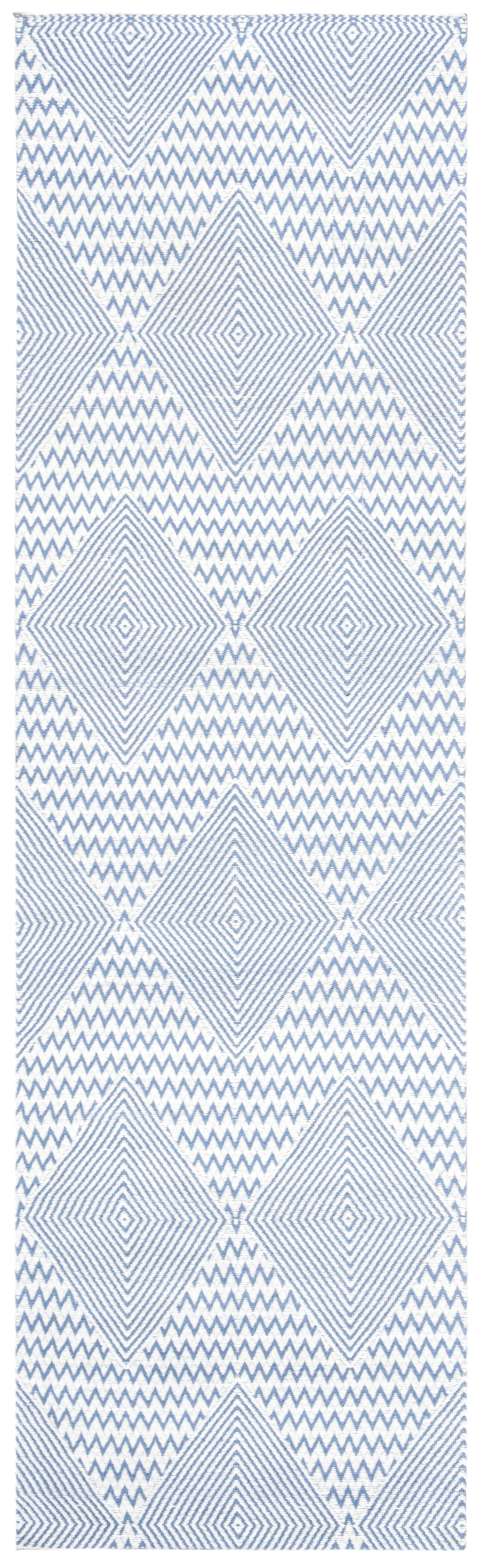 Arlo Home Hand Loomed Area Rug, MRB304L, Dark Blue/Ivory,  2' 3" X 8' - Image 0