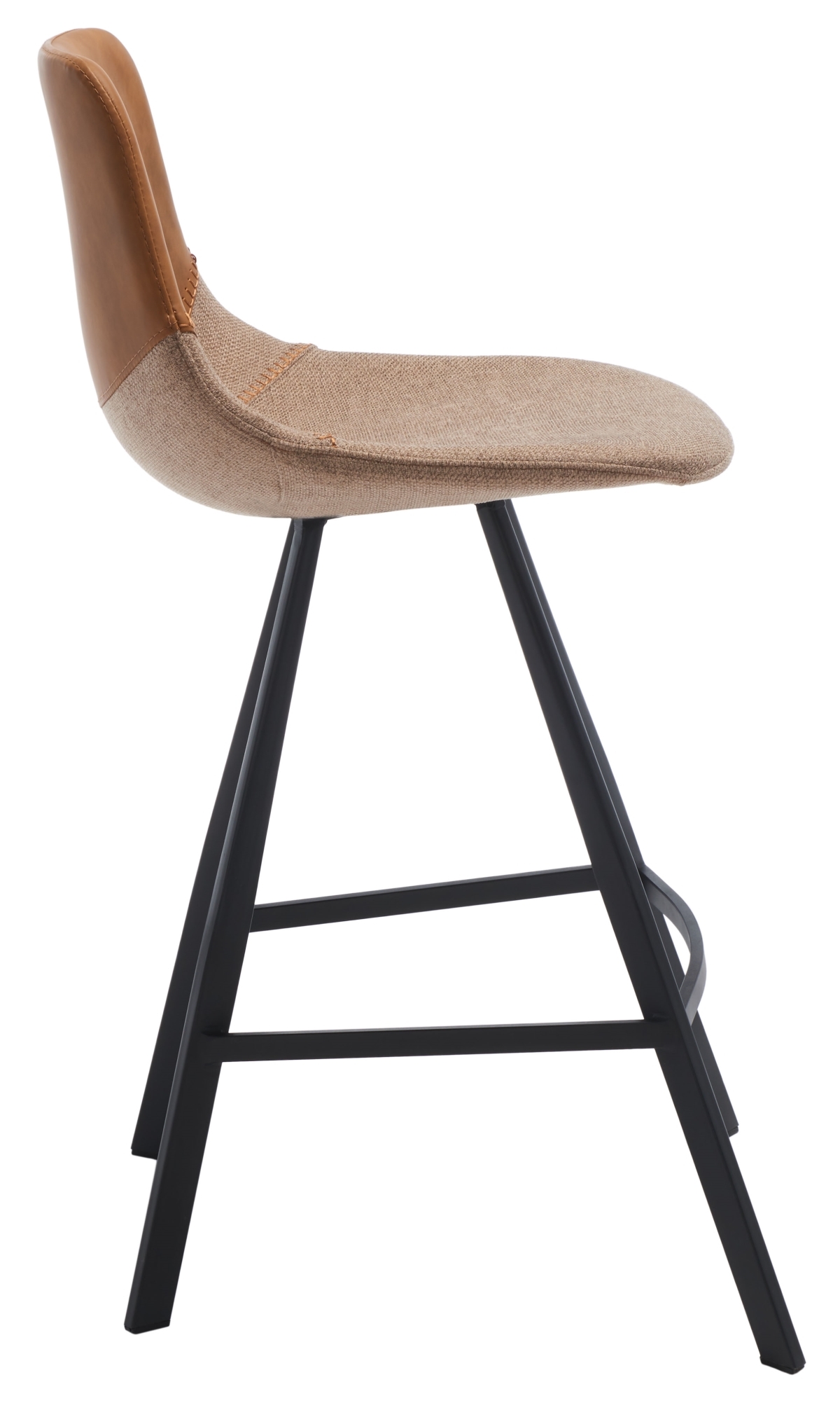 Granger Counter Stool - Cognac / Black - Safavieh - Image 6