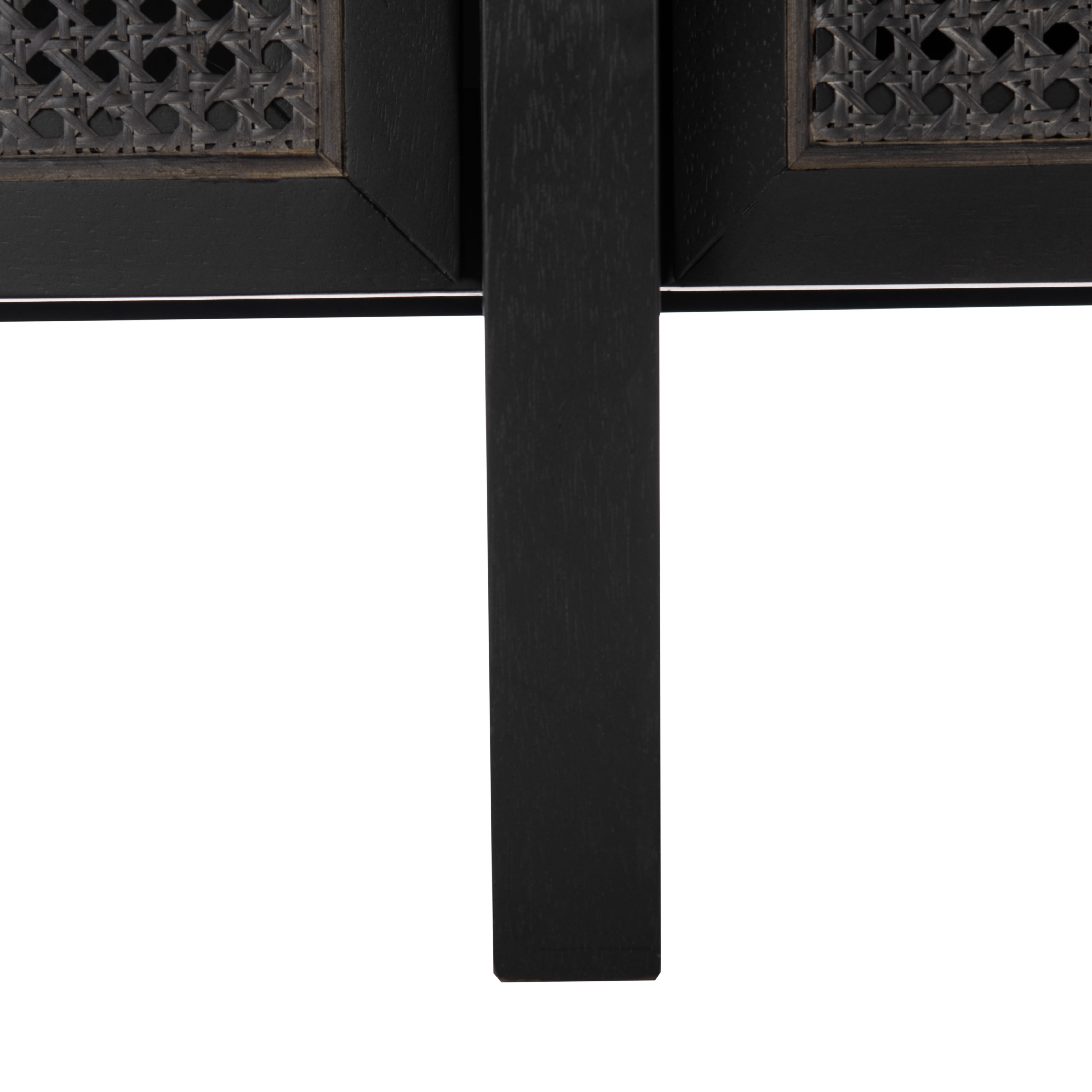 Cordelia Rattan Sideboard - Black - Arlo Home - Image 2