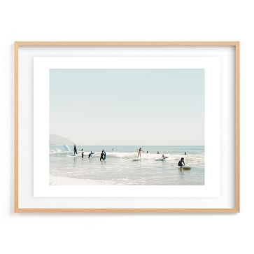 Surf School by Kamala Nahas, 24"x18", Full Bleed Framed Print, Black Wood Frame - Image 3