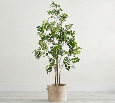Faux Potted Green Leaf Tree, 6' - Image 3