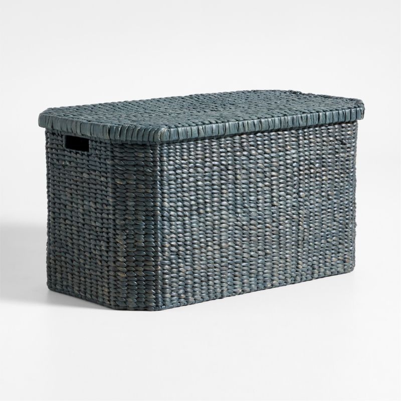Rudy Rattan Blue Kids Toy Bin by Jake Arnold - Image 5