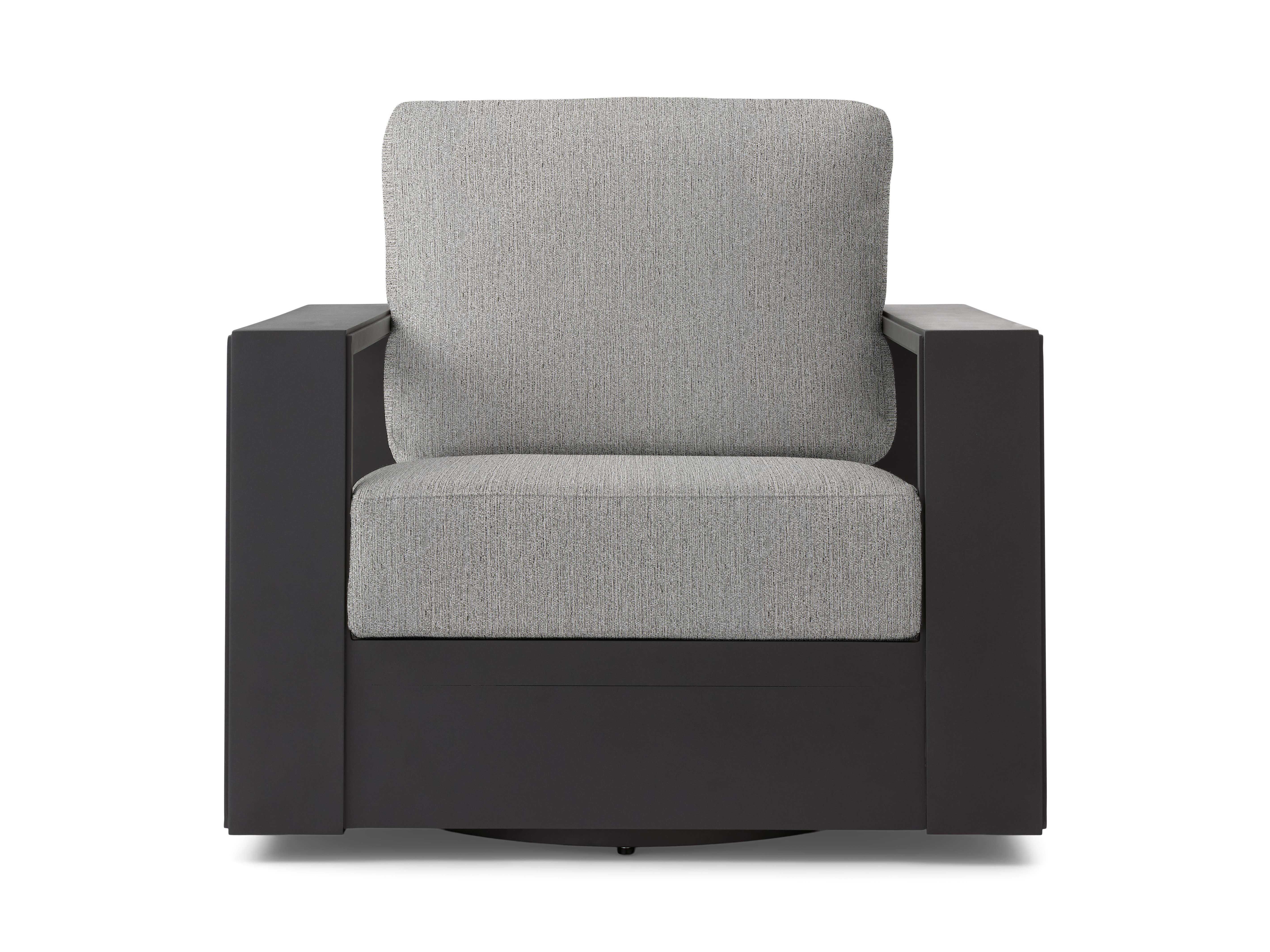 Canyon Outdoor Swivel Chair Aluminum in Gray  Twilly Grey - Image 0