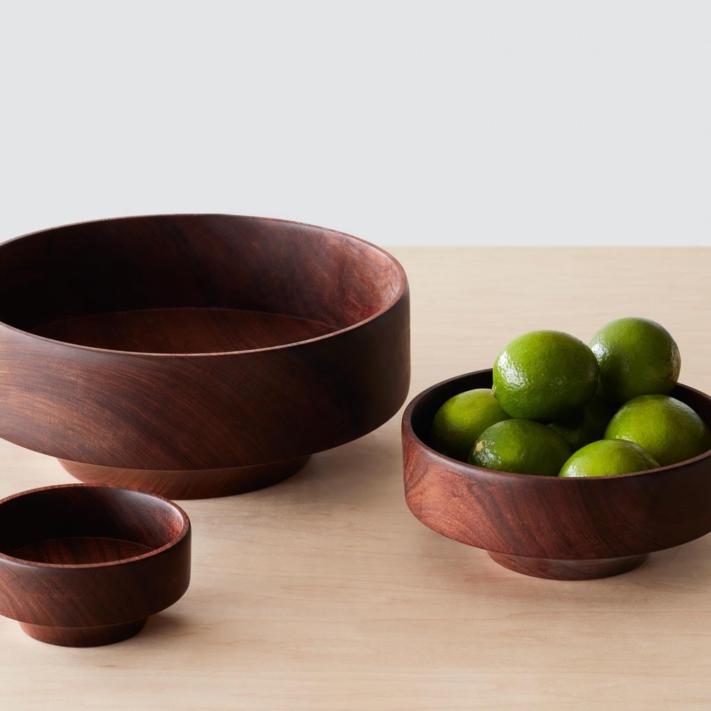 The Citizenry Tikal Wood Serving Bowl | Small | White - Image 1