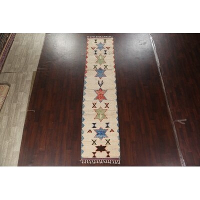 Tribal Moroccan Oriental Runner Rug Hand-Knotted 3X13 - Image 0