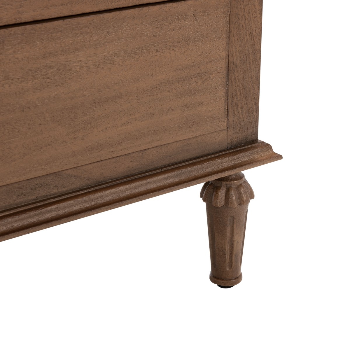 Lisabet 3 Drawer Wood Nightstand - Brown - Image 5