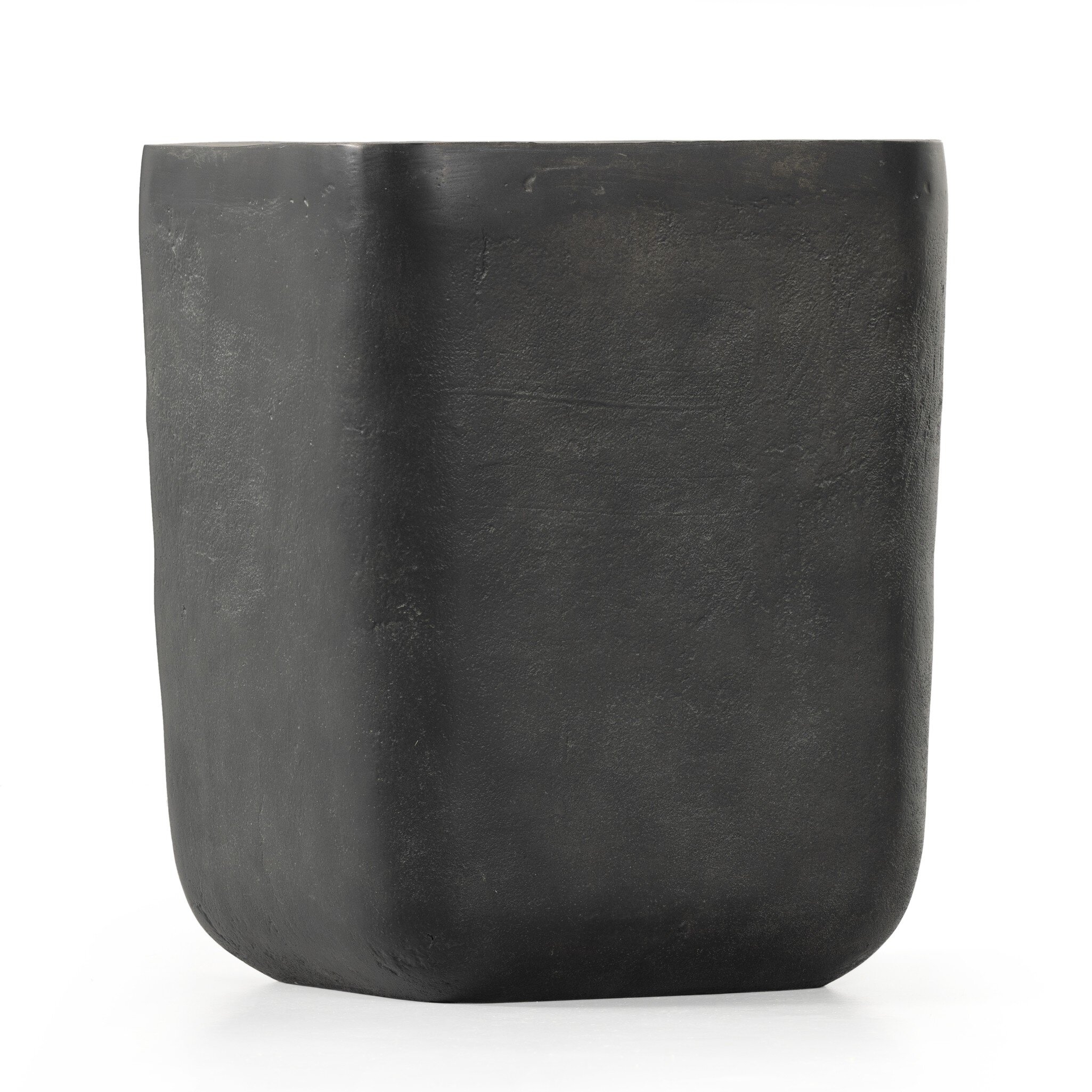 Basil Outdoor Square Drink Table - Aged Grey - Image 1