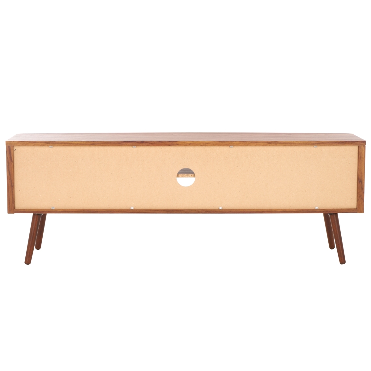Cielle 2 Door Media Stand - Walnut / Natural - Safavieh - Image 7