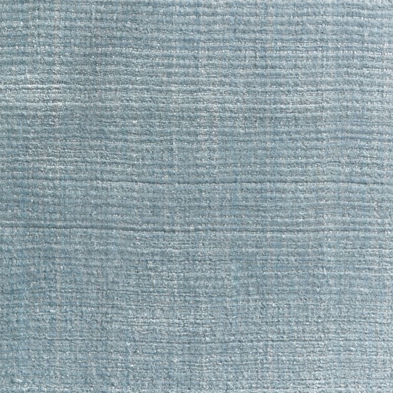 Solid Double Stripe Light Blue Kids Performance Area Rug 5'x8' - Image 1