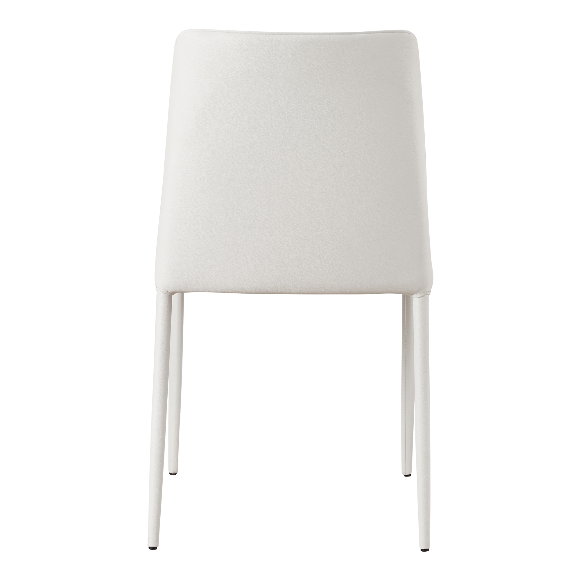 Nora Dining Chair White Vegan Leather - Set Of Two - Image 3