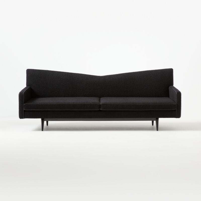 Bowtie Black Wool Sofa Model 3127 - Image 1