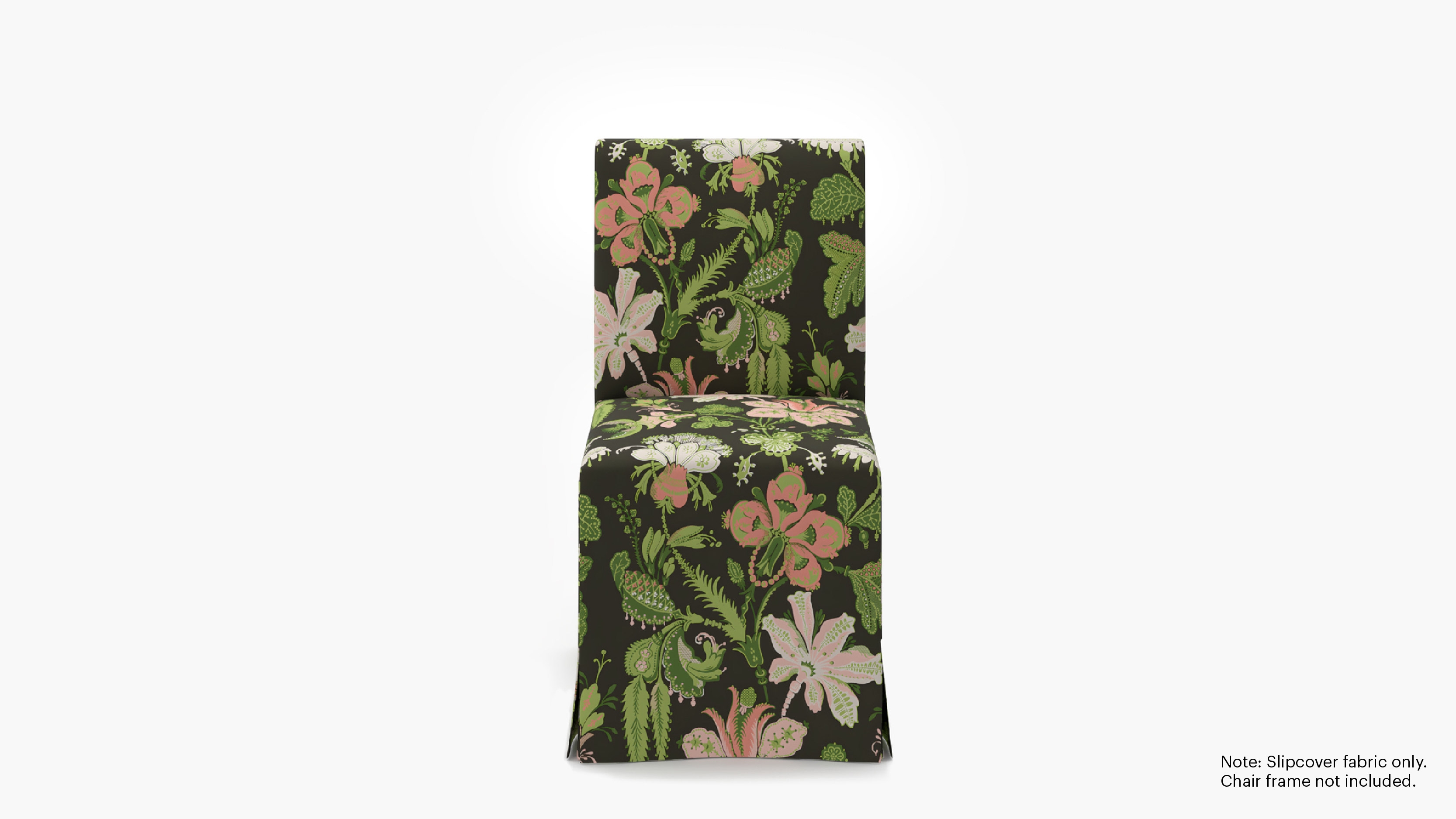 Slipcovered Signature Dining Chair - Cover Only, Coral Onyx Rossetta - Image 0