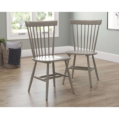 Modern Farmhouse Spindle Chairs In Gray - Image 0