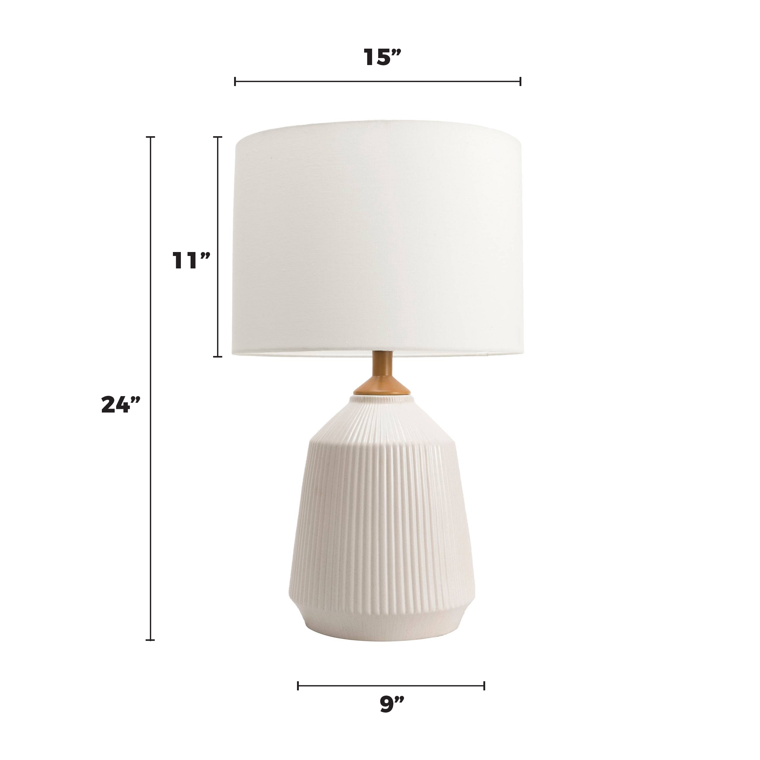 Renton 24" Ceramic Table Lamp - Image 1