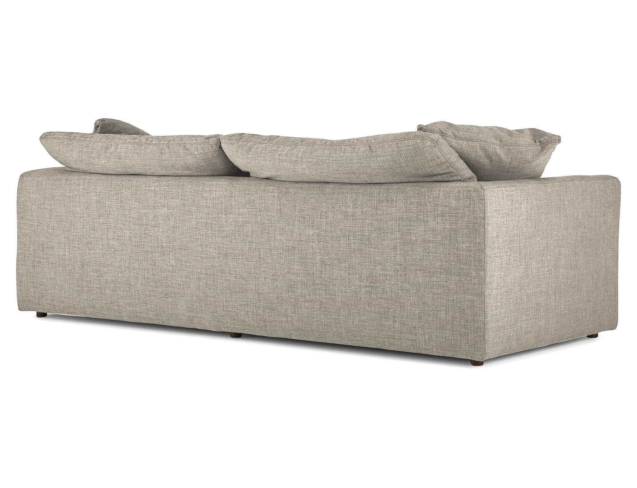 White Bryant Mid Century Modern Sofa - Bloke Cotton - Image 3