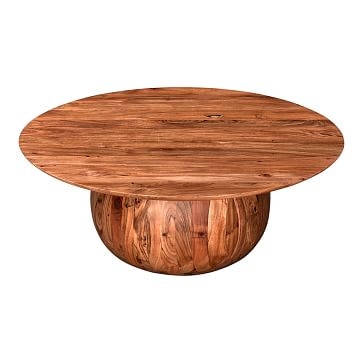 Spherical Base Coffee Table,Solid Acacia, - Image 2