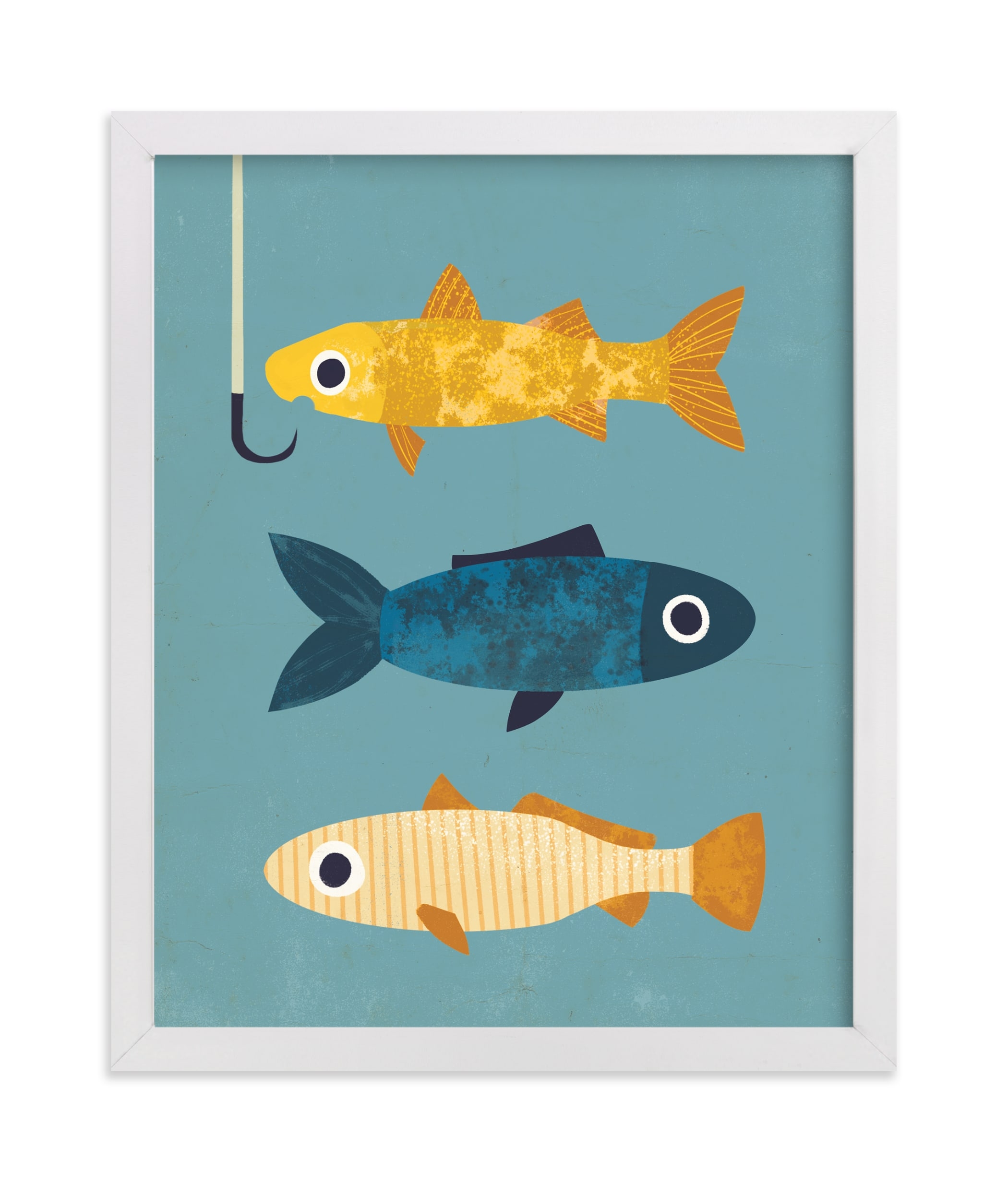 1 Fish, 2 Fish, 3 Fish Limited Edition Children's Art Print - Image 0