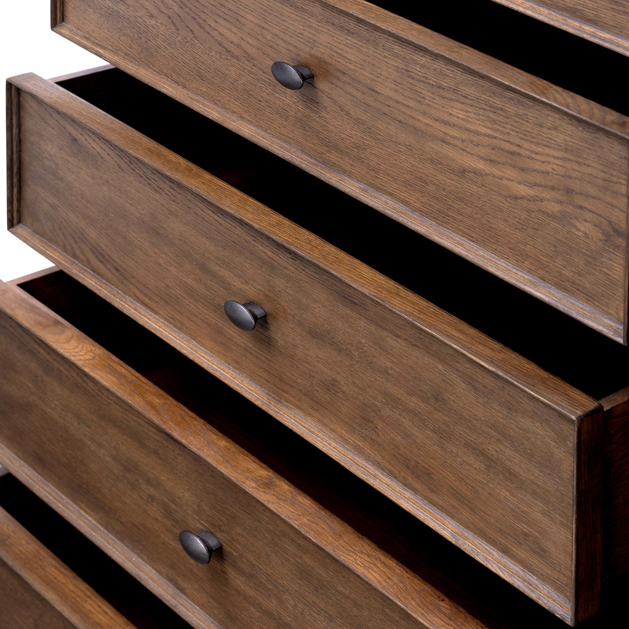 Russ Tall Dresser - Aged Oak Veneer - Image 8