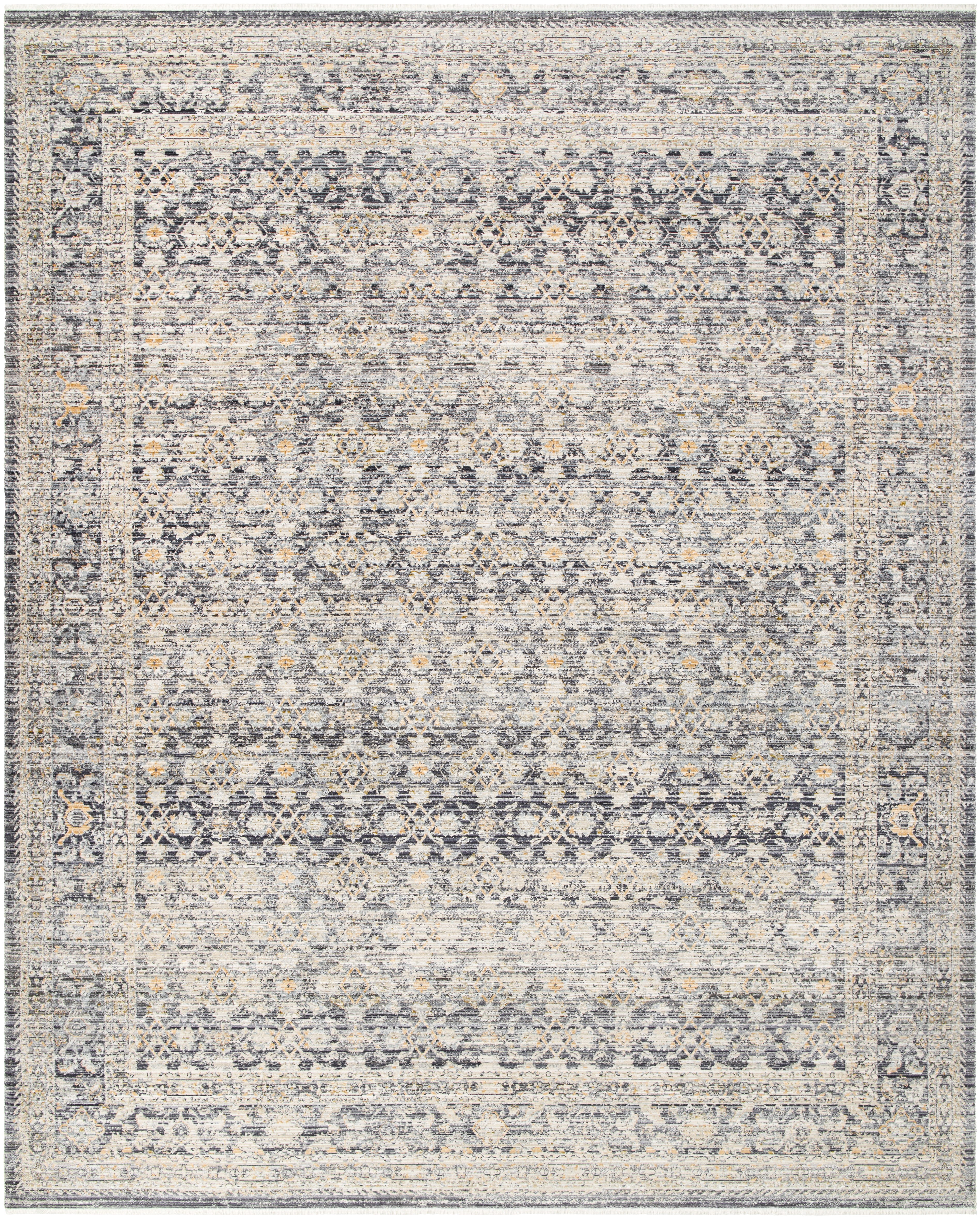 Margaret Gray Outdoor 2'7" x 7'3" Machine Woven Rug - Image 0
