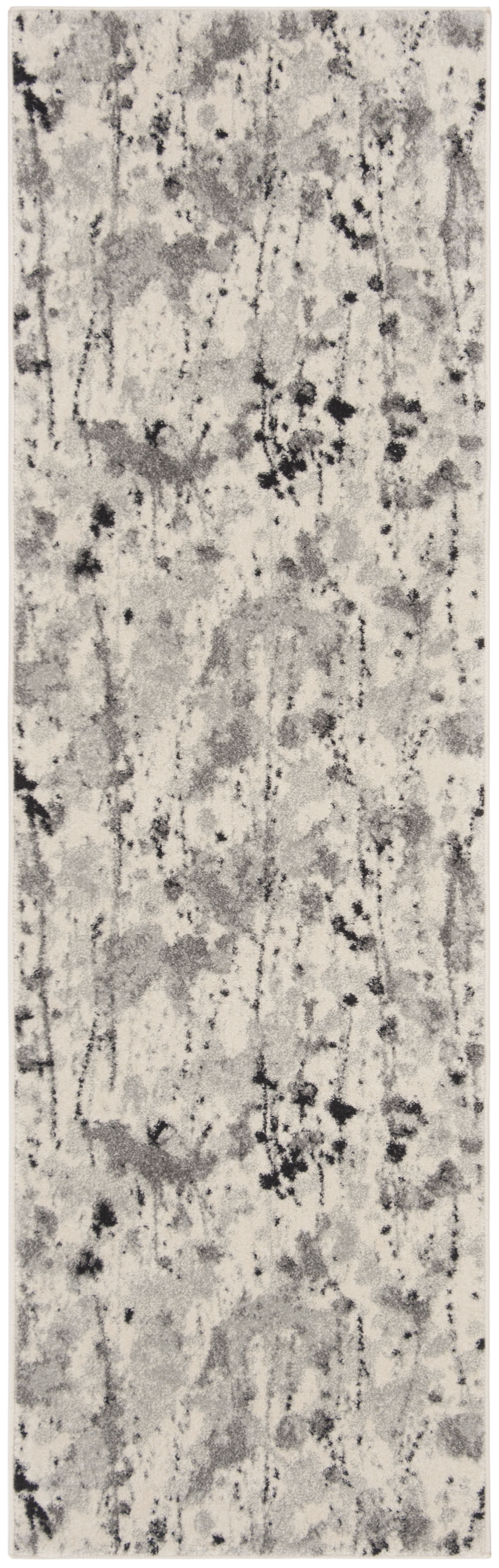 Arlo Home Woven Area Rug, EVK284F, Ivory/Grey,  2' 2" X 7' - Image 0